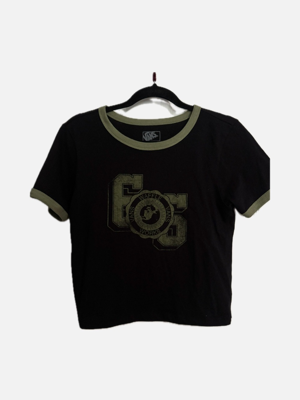 Vans Black & Olive Ringer Tee